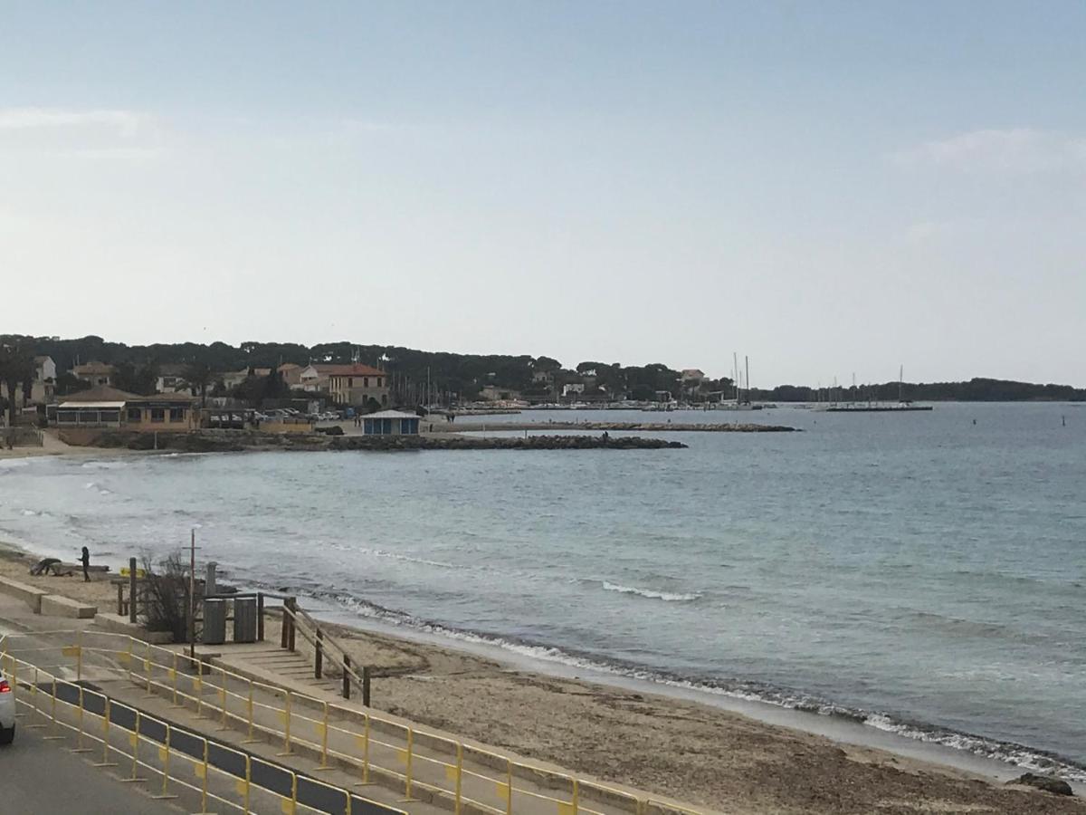 T2 Les Pieds Dans L Eau Vue Mer Apartment Six-Fours-les-Plages Luaran gambar